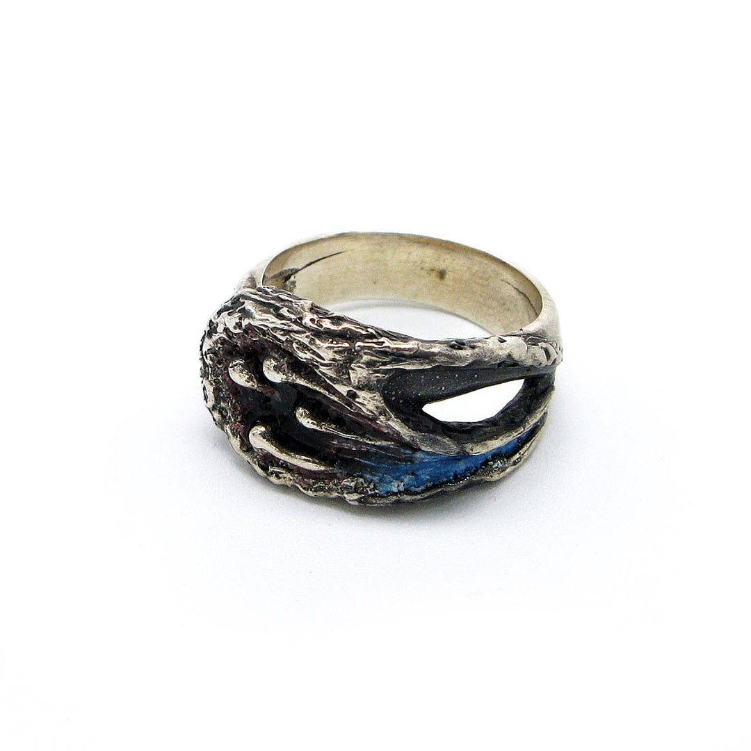 Magma. Silver ring