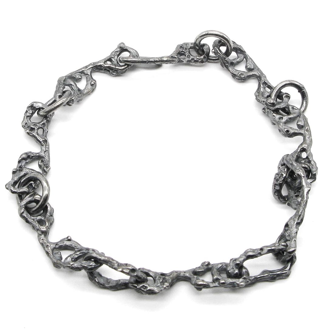 Quasar. Silver chain bracelet